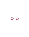 Fry Powers Neon Enamel Huggie Earrings In Neon Pink