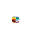 Fry Powers Set Of 5 Split-color Enamel Rings In Regency Multi