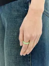 Fry Powers Sterling-silver Stacking Ring In Burgundy