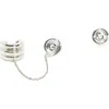 Fry Powers Sun Powers® Ear Chain Stud Earrings In Silver