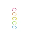 Fry Powers The Neon Enamel Ear Cuff Set In Neon Multi