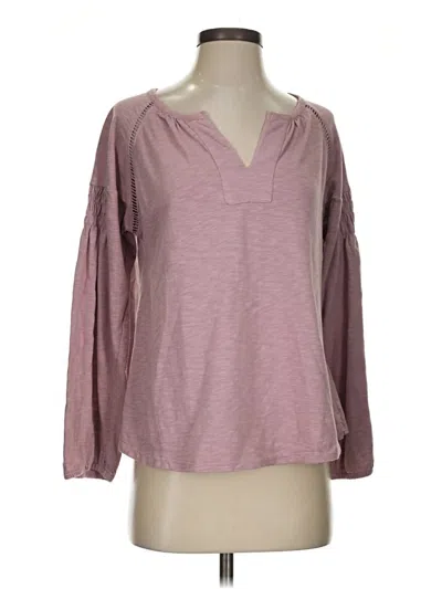 Pre-owned Frye 3/4 Sleeve T-shirt In Pink