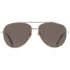 Frye 44094fry710 Pol Polarized Smoke Pilot Ladies Sunglasses 10254838.fry Gldsmk In Brown