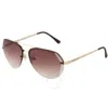 Frye 44567fco710 Brown Pilot Ladies Sunglasses 10260408.com Gldbrn