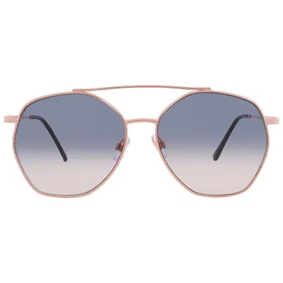 Frye 44572fco650 Smoke Pilot Ladies Sunglasses 10260410.com Gldsmk In Blue