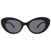 Frye 47869fco001 Grey Cat Eye Ladies Sunglasses 10260416.com Blkgry In Black