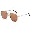 Frye 50946fry710 Brown Pilot Unisex Sunglasses 10261881.com Gldbrn