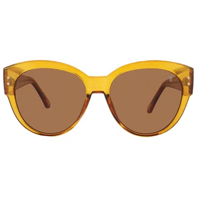Frye 50949fry700 Brown Cat Eye Unisex Sunglasses 10262116.fry Ylwbrn In Yellow