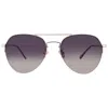 Frye 54395fry714 Smoke Pilot Unisex Sunglasses 10262153.fry Gld/smk In Silver