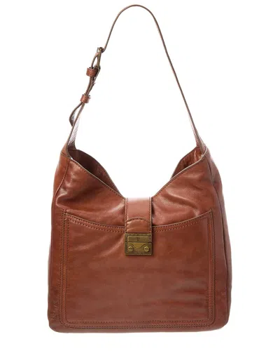 Frye Alex Leather Hobo Bag In Brown