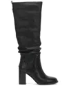 Frye Alex Softy Tall Leather Boot In Black