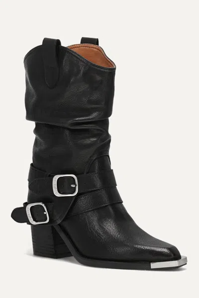 Frye And Co Ashlyn Spat Boot In Black