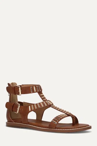 Frye And Co Bucky T-strap In Brown