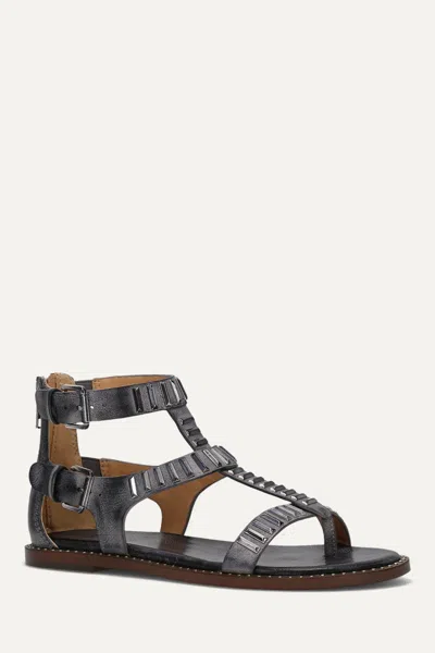 Frye And Co Bucky T-strap In Gray