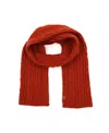 Frye And Co And Co. Cable Scarf In Brick Red