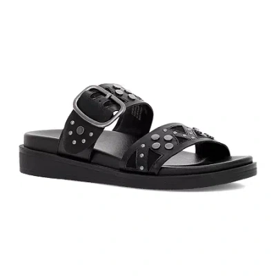 Frye And Co Castella Womens Adjustable Strap Footbed Sandals In Black