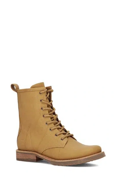 Frye And Co Chesnee Combat Boot In Yellow