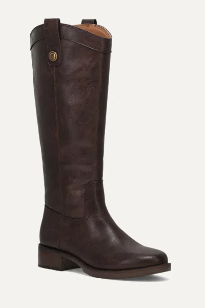 Frye And Co Foster Button In Brown
