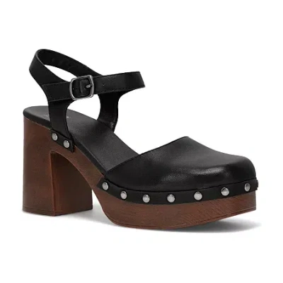 Frye And Co Francoise Womens Round Closed Toe Clogs In Black