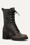 Frye And Co Fynn Combat In Black Brush Off