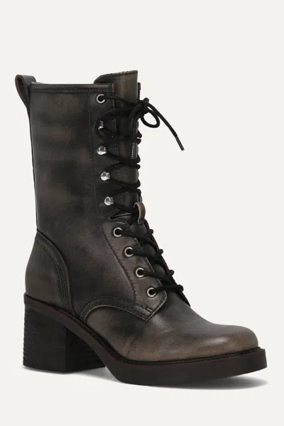 Frye And Co Fynn Combat In Black Brush Off