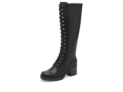 Frye And Co Fynn Knee High Lace-up Women's Boots Black: 9.5 M, Synthetic