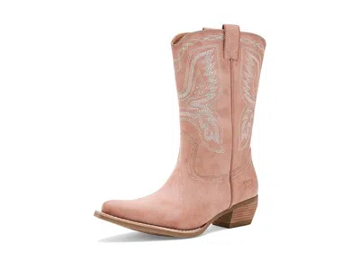 Frye And Co Irlene Short Deco Stitch Cowboy In Pink