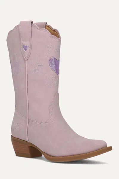 Frye And Co Kids' Iyla Heart Deco Girls In Purple