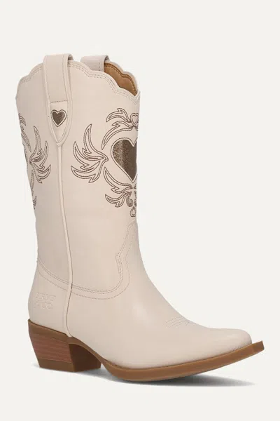 Frye And Co Kids' Iyla Heart Deco Girls In White