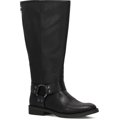 Frye And Co Kellie Harness Faux Leather Tall Boot In Black