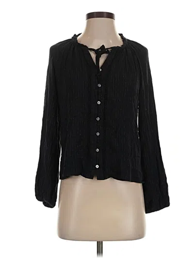 Pre-owned Frye And Co Long Sleeve Blouse In Black
