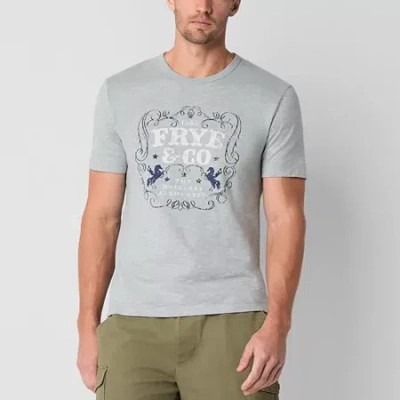 Frye And Co Mens Crew Neck Short Sleeve T-shirt In Gray