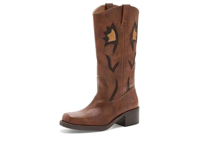 Frye And Co Miranda 10 Flower Women's Boots Whiskey: 8 M In Brown