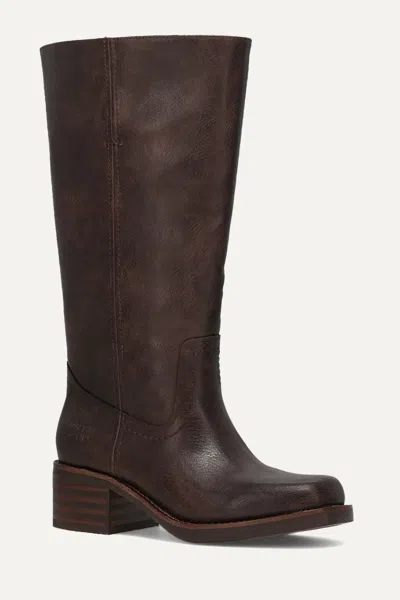 Frye And Co Miranda 14 Wide Calf In Brown