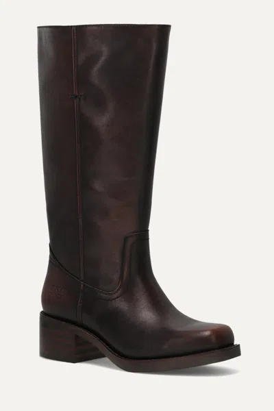 Frye And Co Miranda 14 Wide Calf In Brown