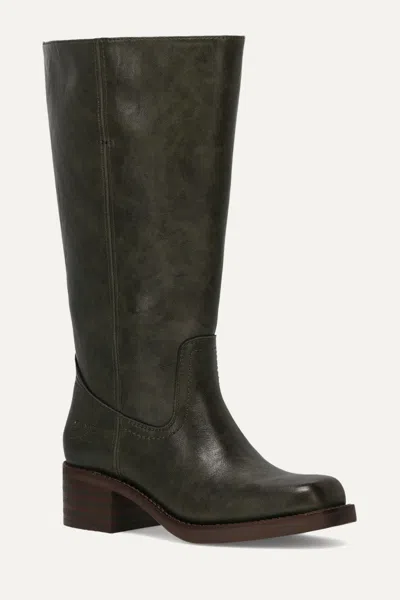 Frye And Co Miranda 14 Wide Calf In Green