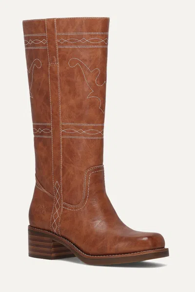 Frye And Co Miranda Bridle Stitch In Brown