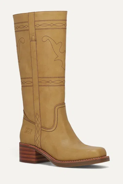 Frye And Co Miranda Bridle Stitch In Yellow