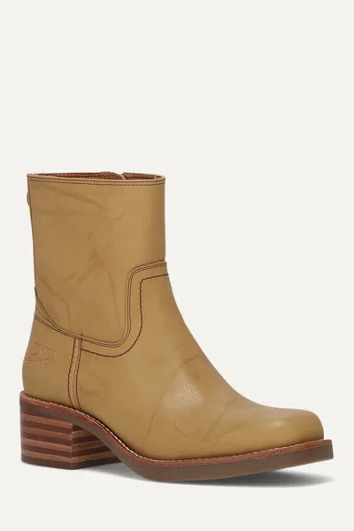Frye And Co Miranda Low Zip In Brown