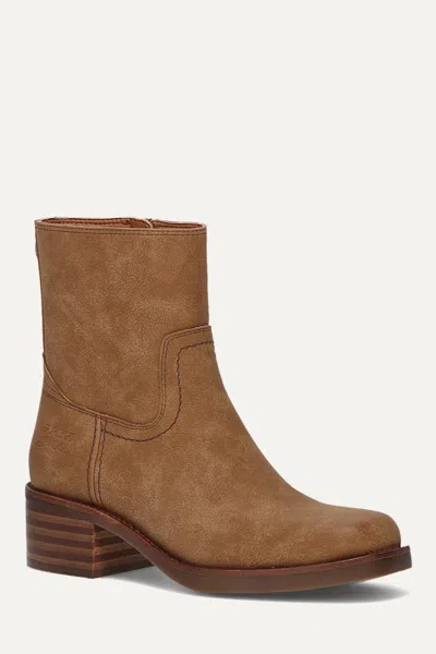 Frye And Co Miranda Low Zip In Brown