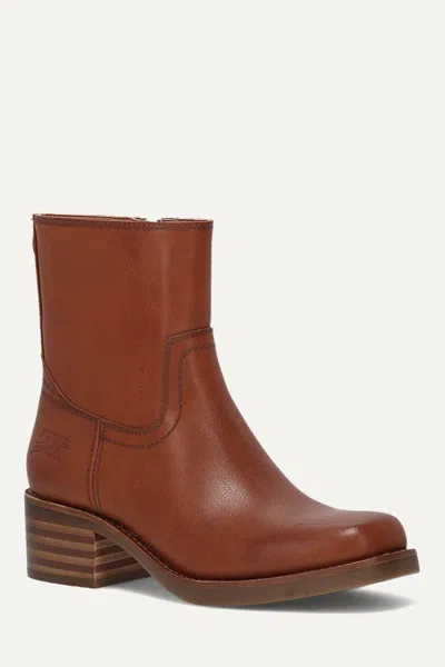 Frye And Co Miranda Low Zip In Brown