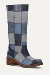 Frye And Co Miranda Patchwork In Blue