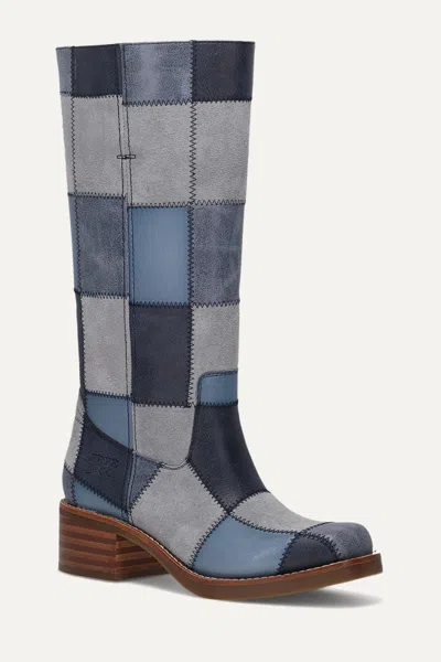 Frye And Co Miranda Patchwork In Blue