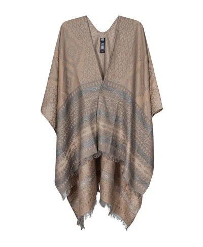 Frye And Co. Ruana In Burgundy