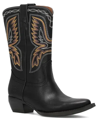 Frye And Co Women's Irlene Short Deco Stitch Almond Toe Boots In Multi