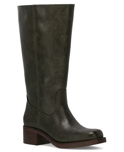 Frye And Co Miranda 14 Wide Calf In Green