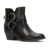 Frye And Co Womens Bellame Stacked Heel Booties In Black