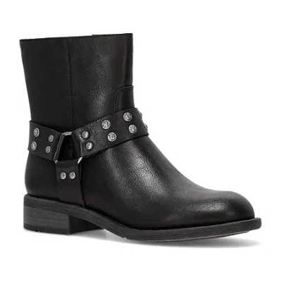 Frye And Co Womens Conley Stacked Heel Booties In Black