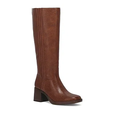 Frye And Co Womens Nalini Block Heel Dress Boots In Brown