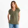 Frye And Co Womens Sweater Vest In Green